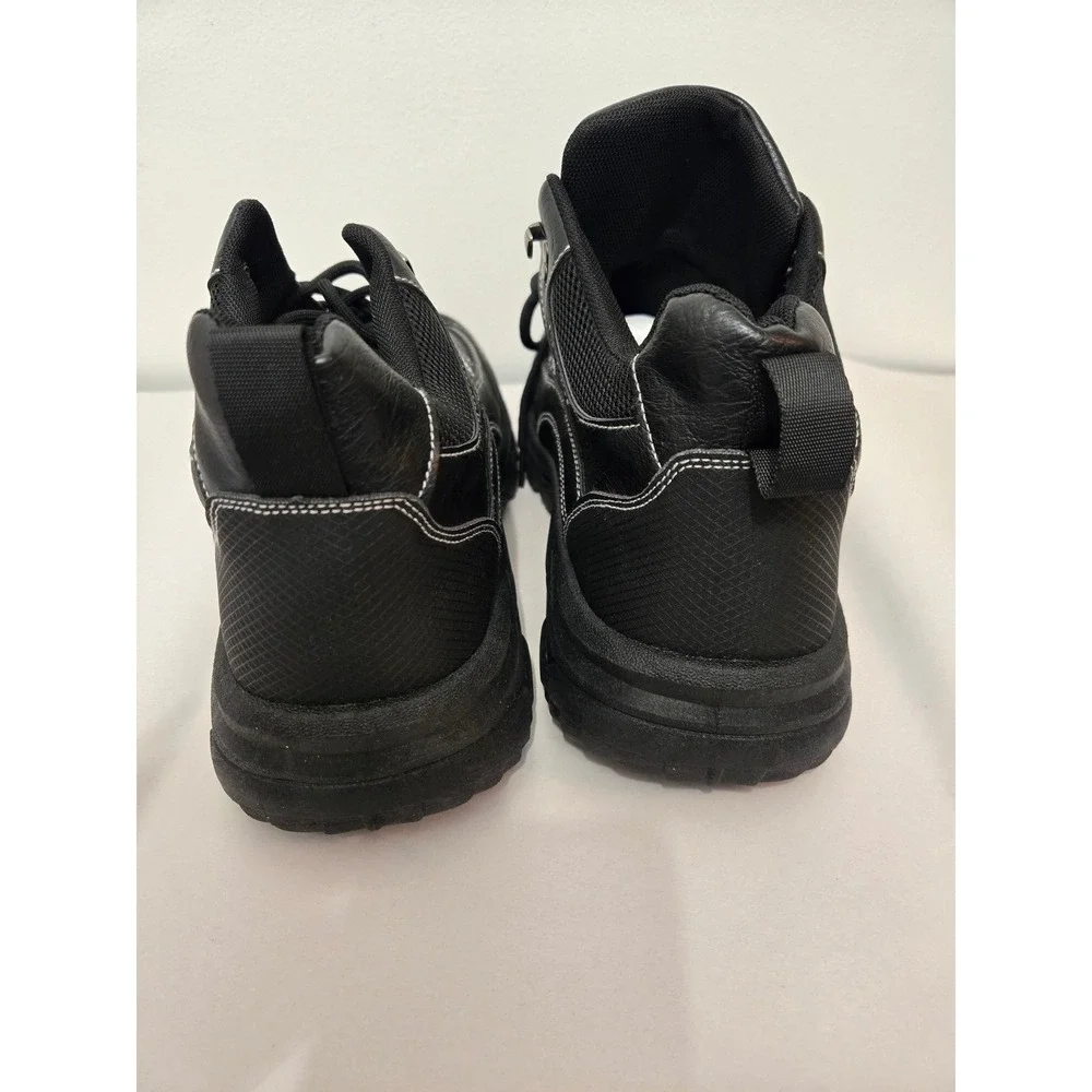NEW no Box, Men's Black Ankle‎ Boots Lace Up Lug Sole Casual Shoes
